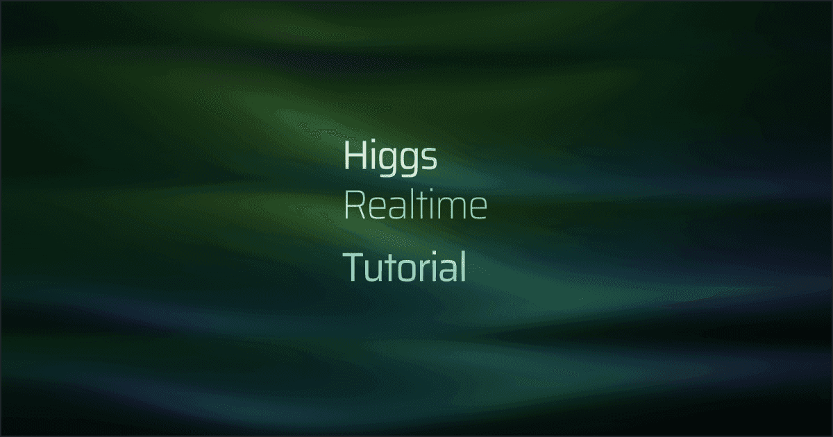 Building voice AI that feels live: a hands-on guide to Higgs Realtime