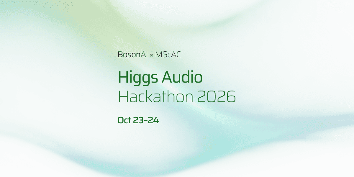 Higgs Audio Hackathon returns to Toronto with MScAC